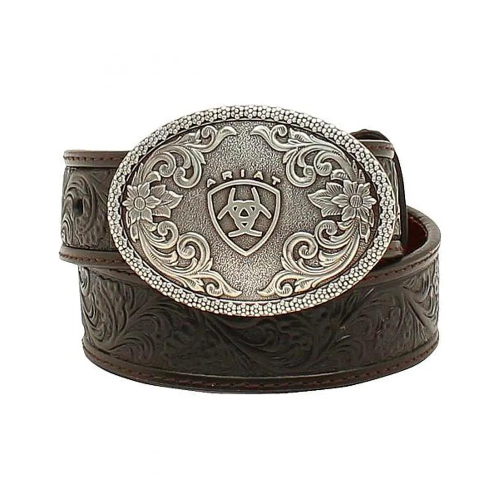 1/4'' Floral Embossed Belt