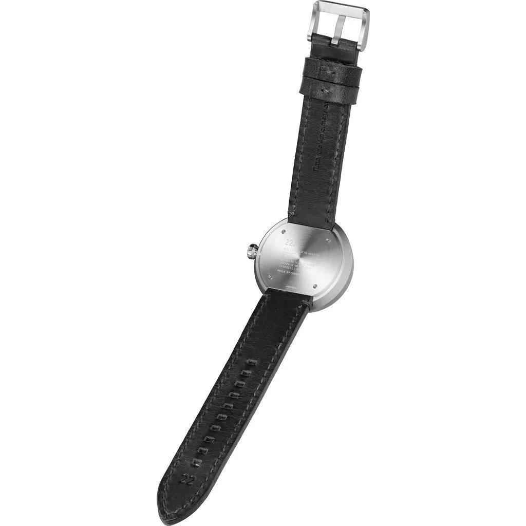 22 Design Studio 4th Dimension Urban Watch | Gray/Black Leather