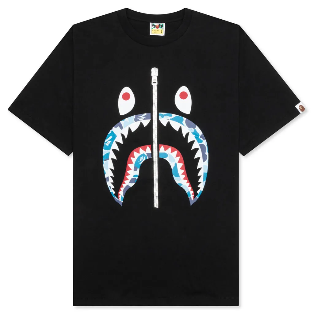 ABC Camo Shark Tee - Black/Blue