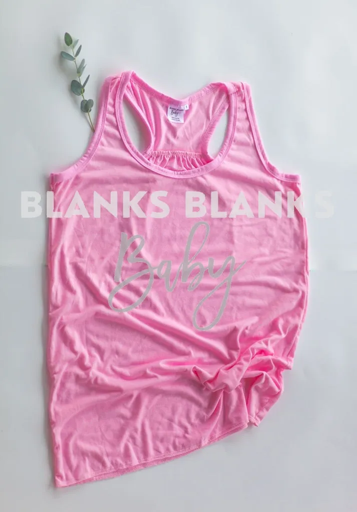 Adult Scrunch Back Tank Digital File - Mockup