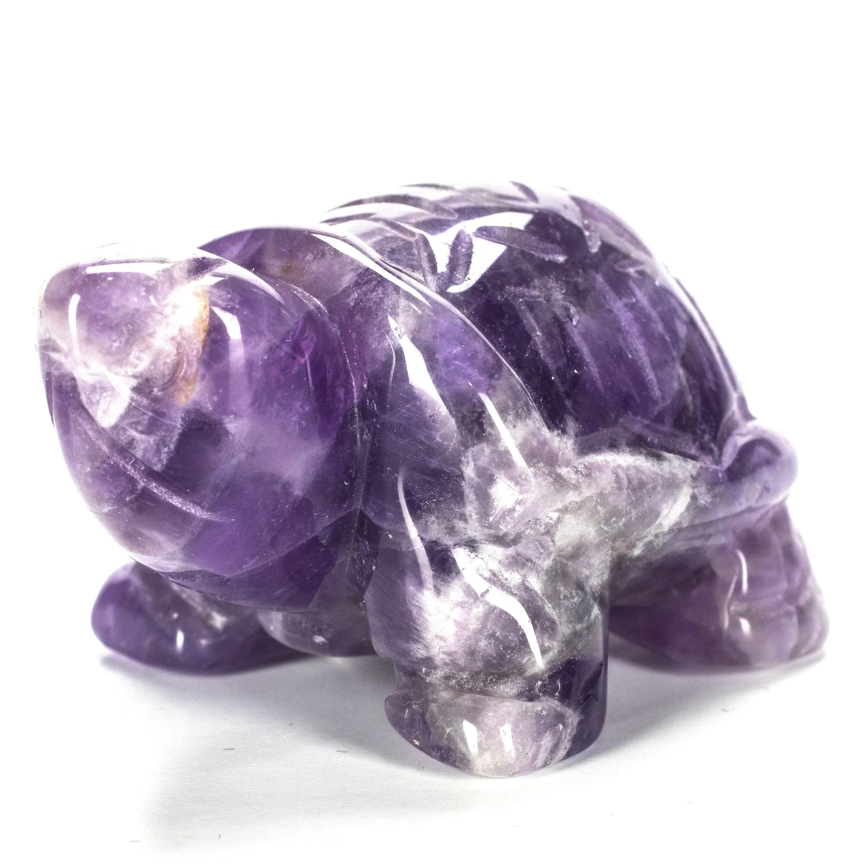 Amethyst Turtle 2'' Natural Gemstone Carving