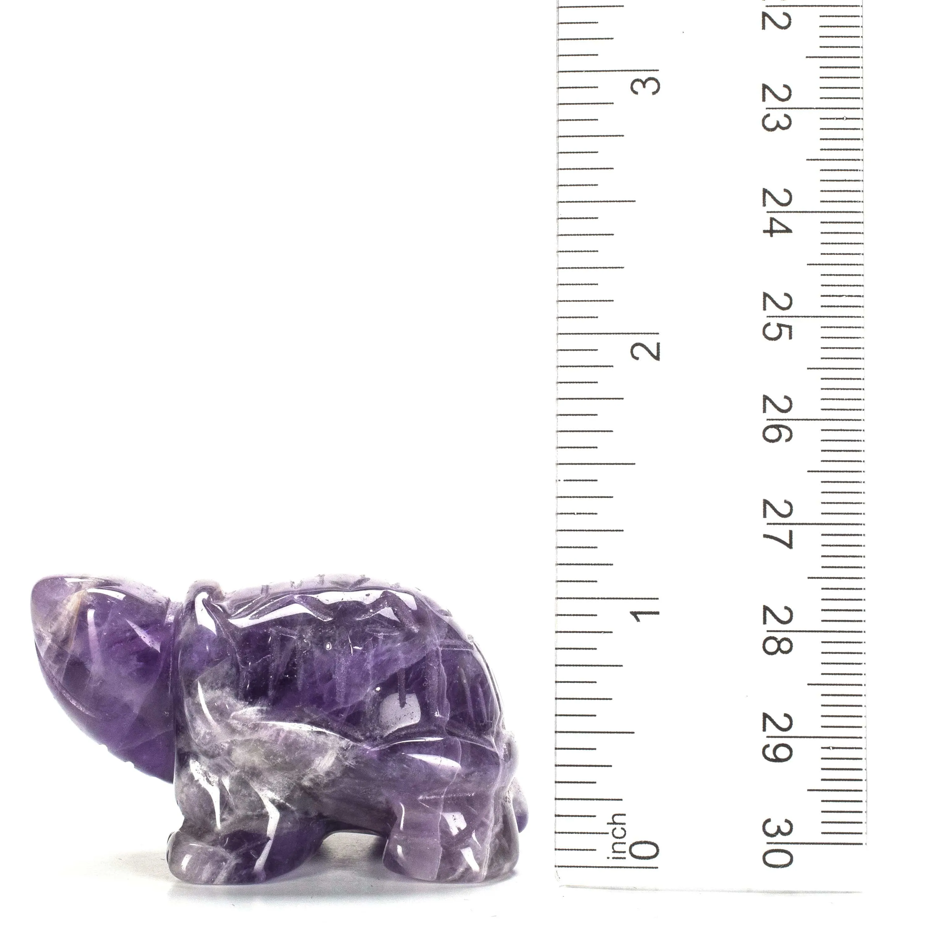 Amethyst Turtle 2'' Natural Gemstone Carving