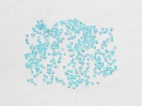 Aqua Blue Bowl Plastic Sequins - 3 mm(Wholesale)