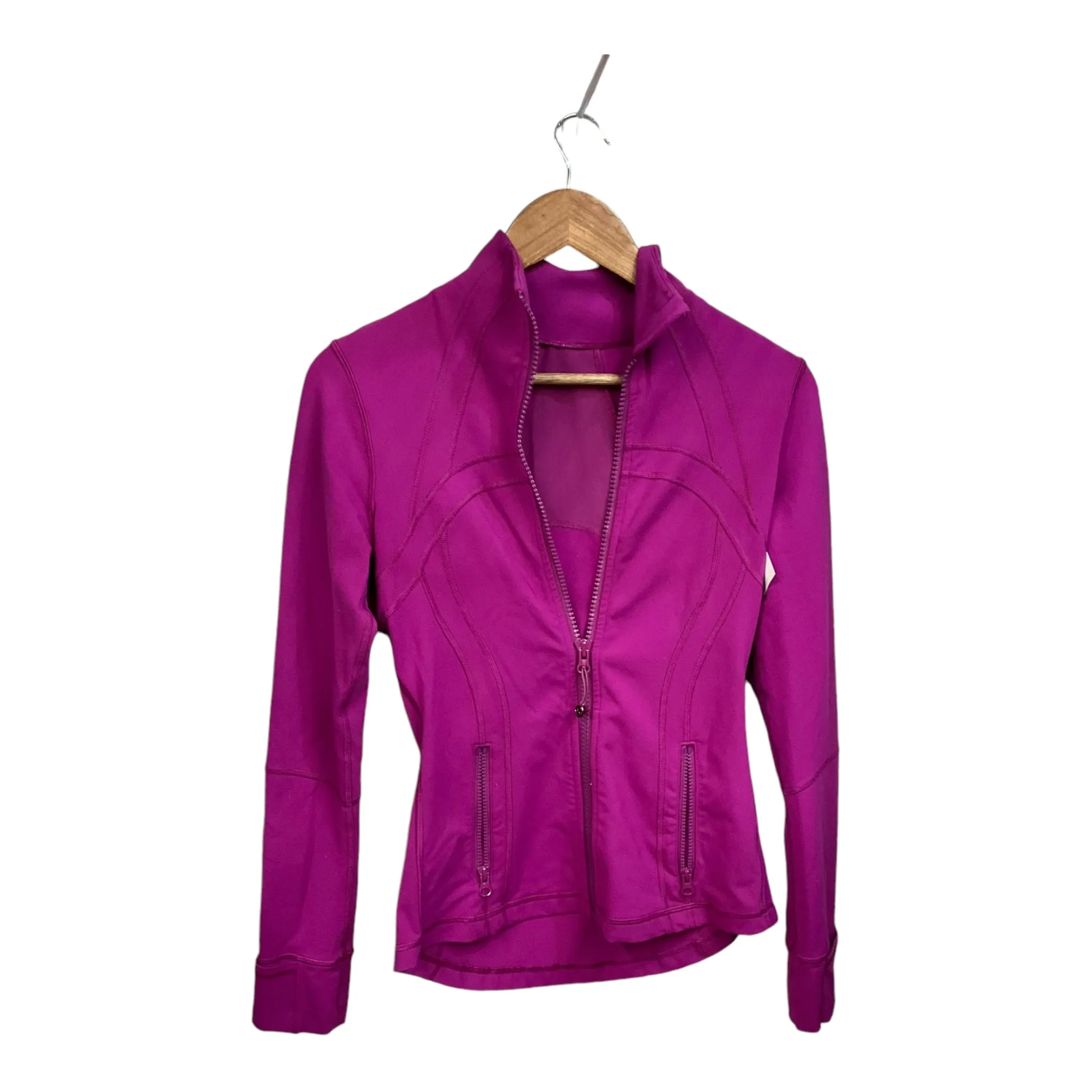 Athletic Jacket By Lululemon In Purple, Size: S