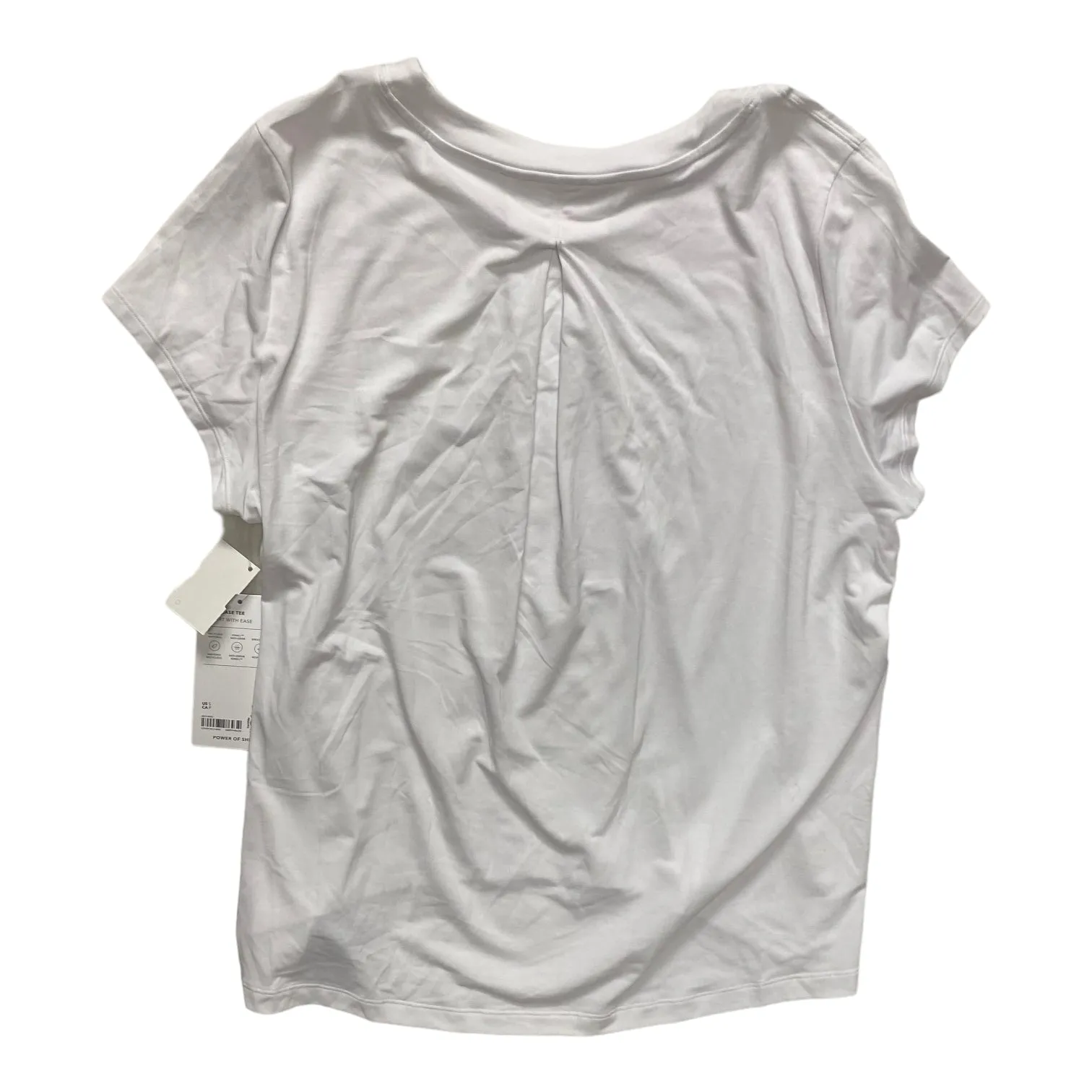 Athletic Top Short Sleeve By Athleta In White, Size: S