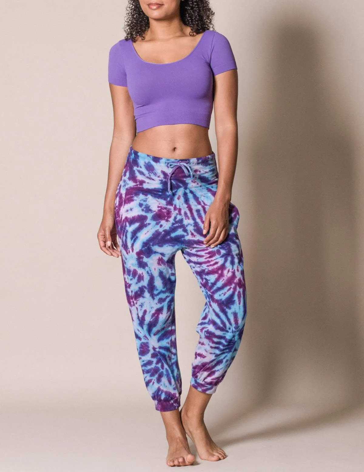 Avery Organic Cotton Pants - Purple