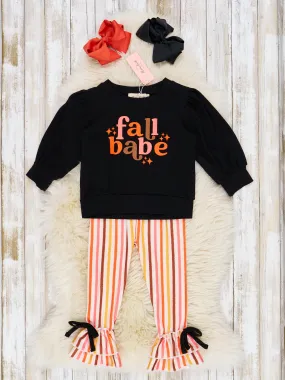 Black Fall Babe Ruffle Outfit