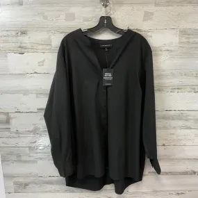 Blouse Long Sleeve By Lane Bryant In Black, Size: 3x