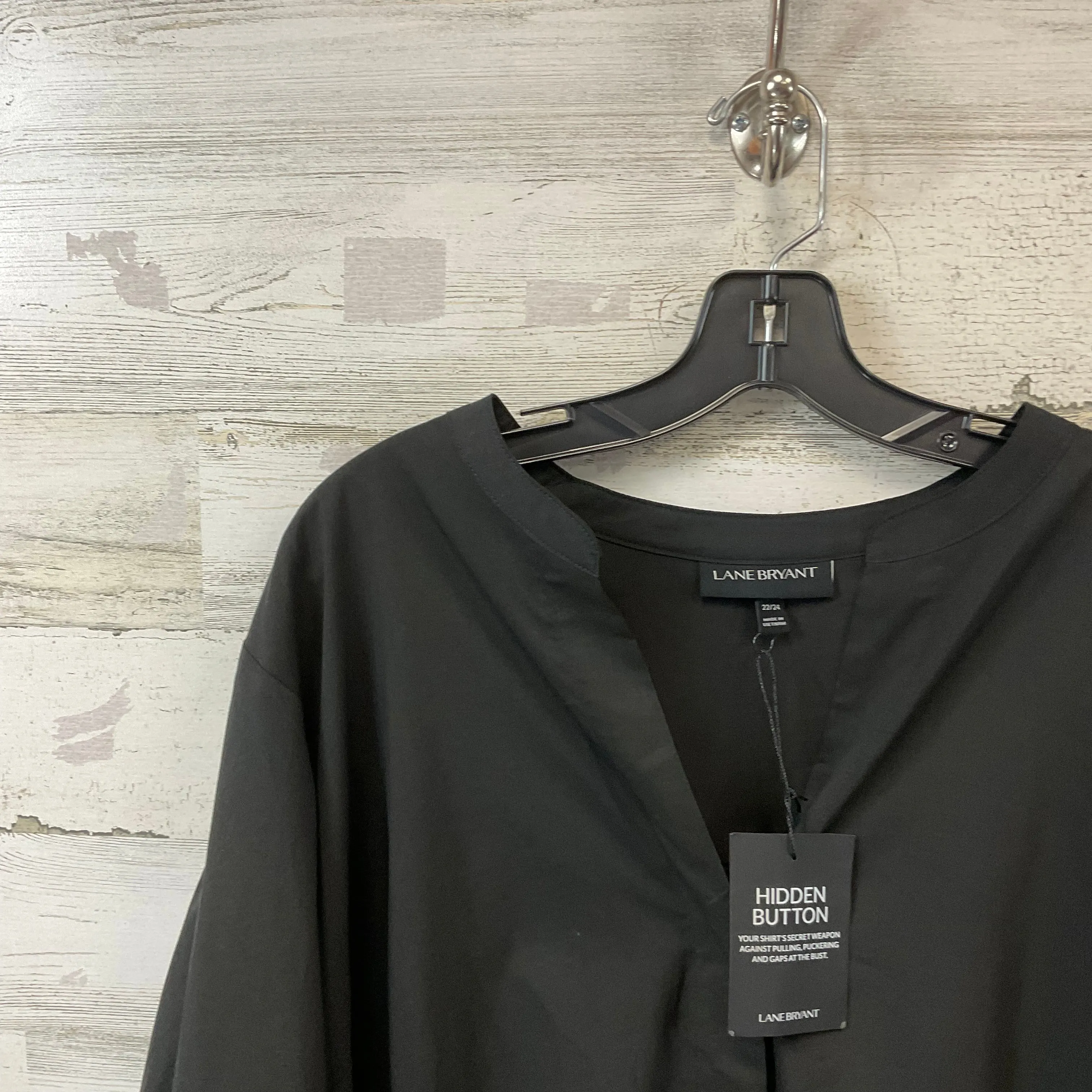 Blouse Long Sleeve By Lane Bryant In Black, Size: 3x