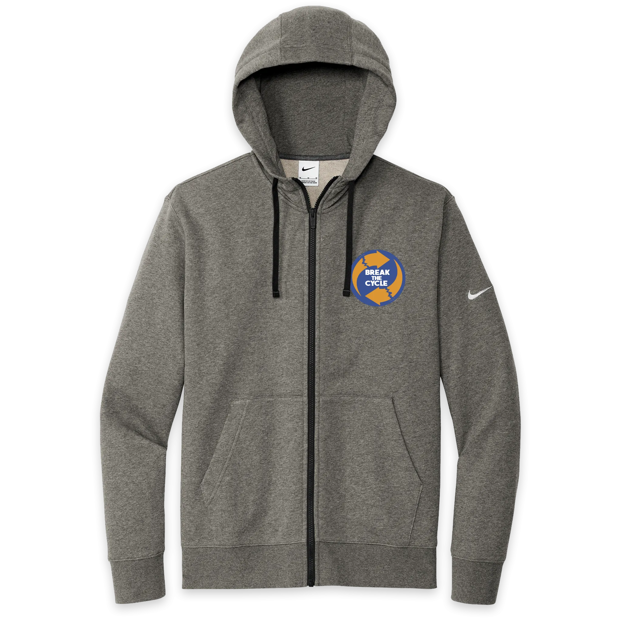 Break the Cycle Nike Club Fleece Full-Zip Hoodie