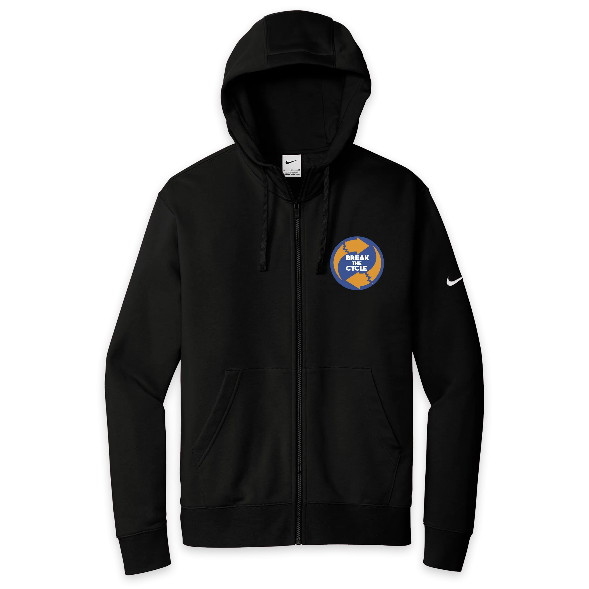 Break the Cycle Nike Club Fleece Full-Zip Hoodie