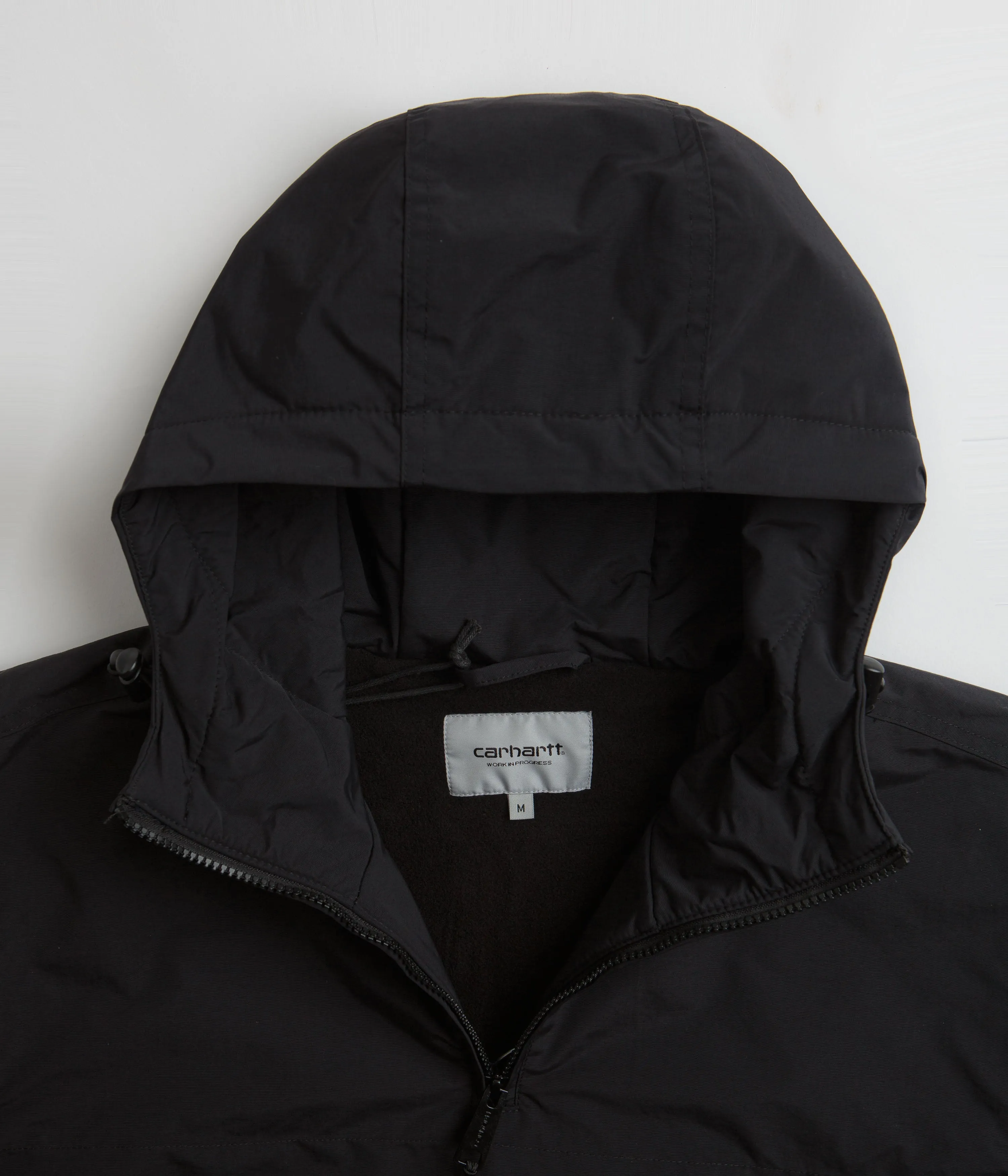 Carhartt Windbreaker Pullover Jacket - Black / White