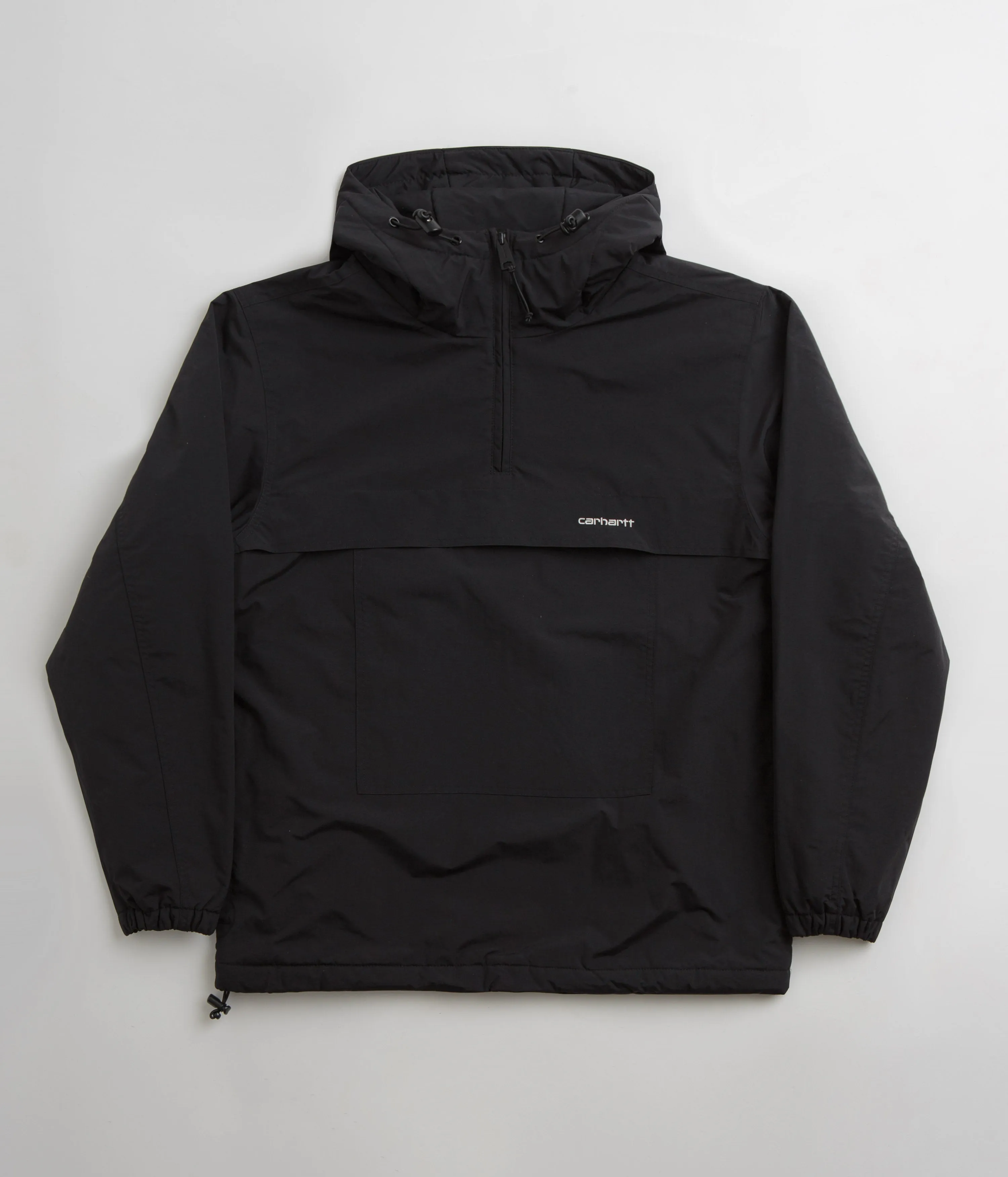 Carhartt Windbreaker Pullover Jacket - Black / White