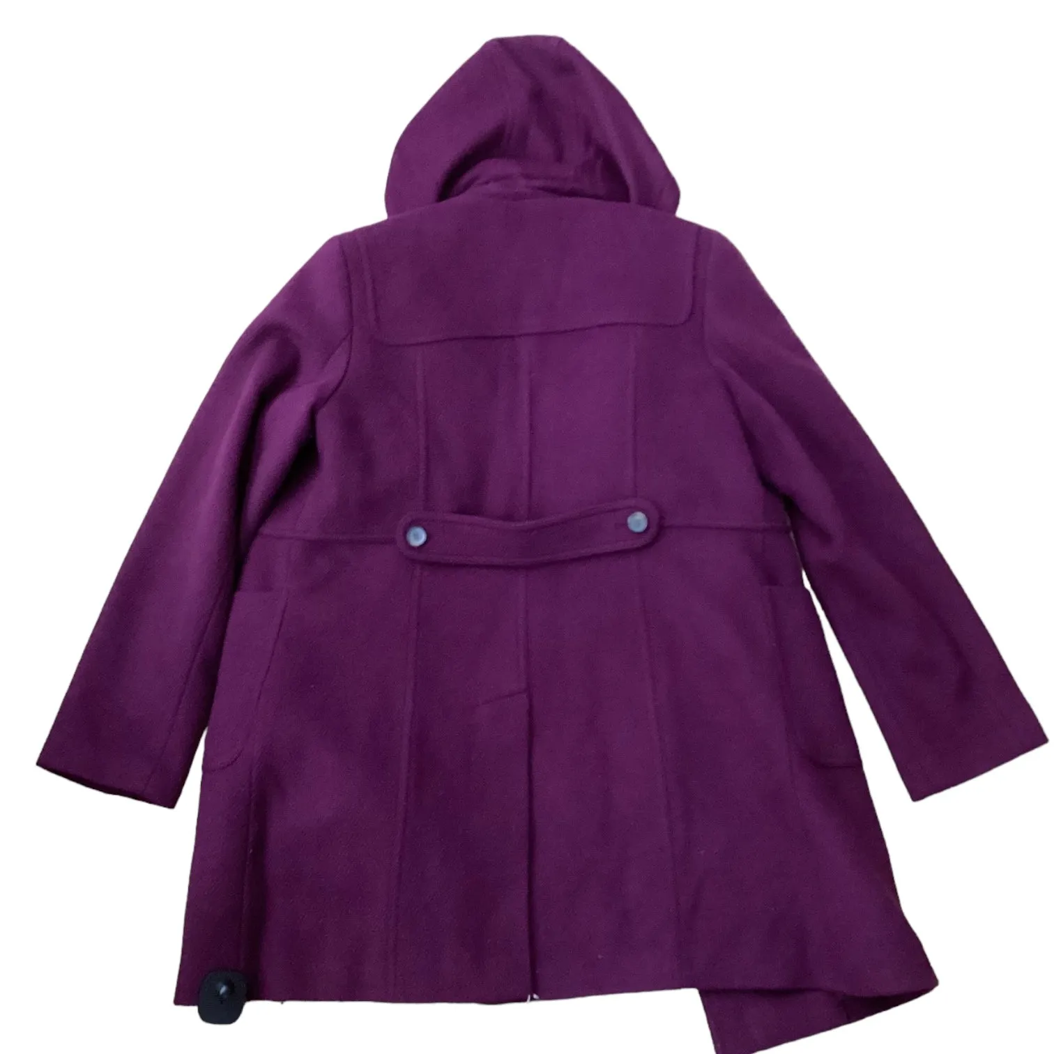 Coat Peacoat By Talbots In Purple, Size: 8