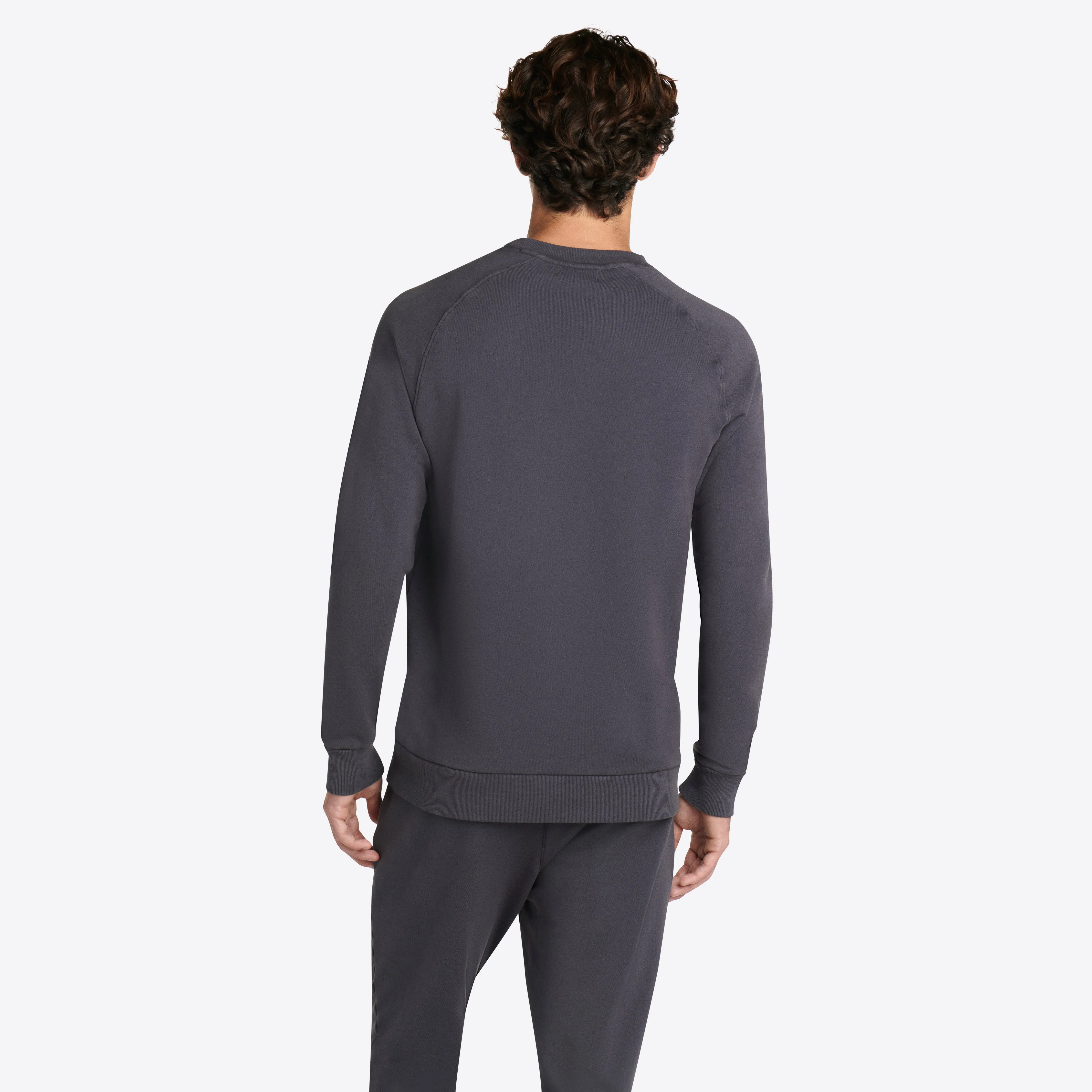 COMFORT Solid Long Sleeve Crew Neck Pullover