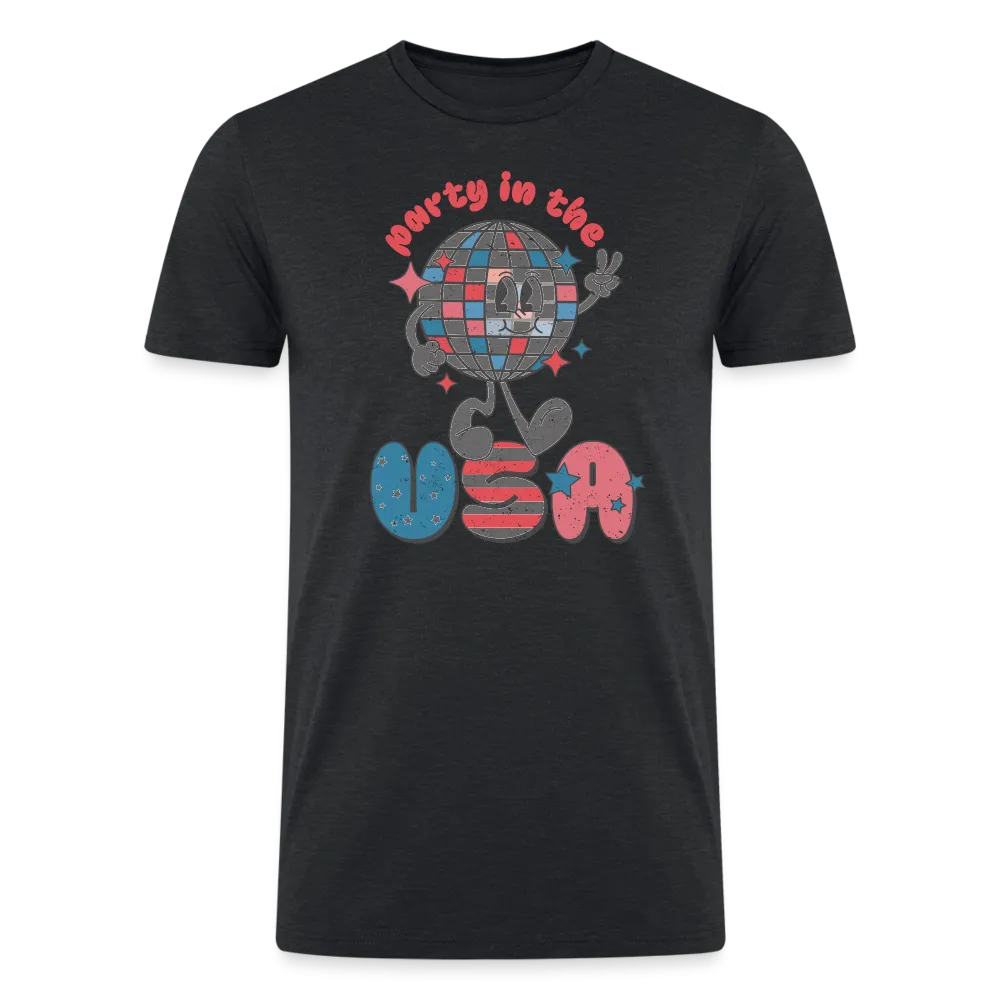 Dazzling 4th of July Disco: Tri-Blend Organic Shirt with 'Party in the USA