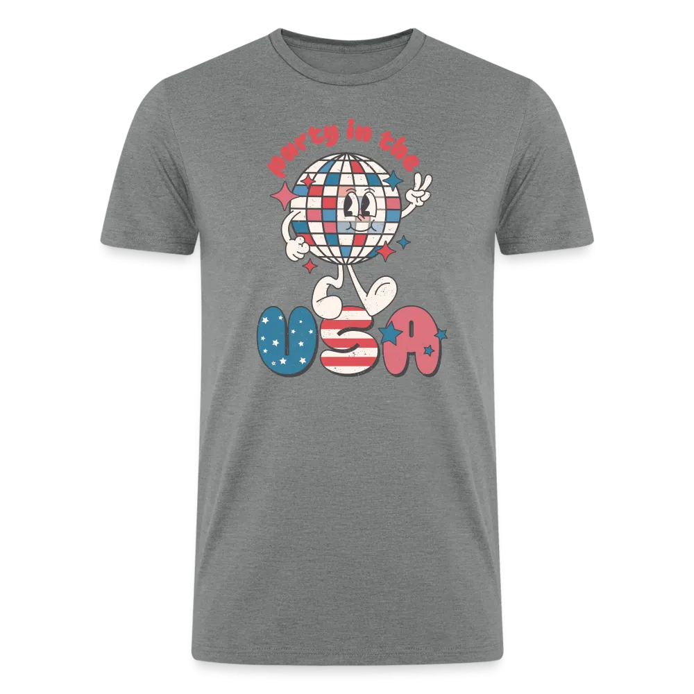 Dazzling 4th of July Disco: Tri-Blend Organic Shirt with 'Party in the USA