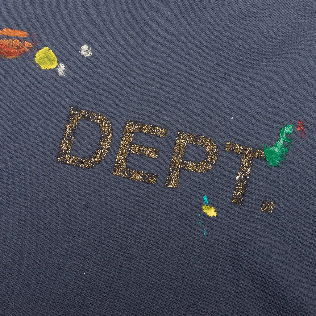 Dept Logo Handpainted Tee - Navy