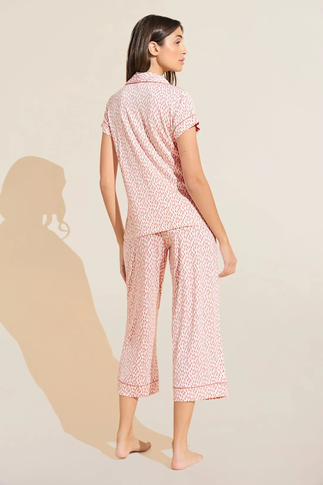 Gisele Printed TENCEL™ Modal Short Sleeve Cropped PJ Set