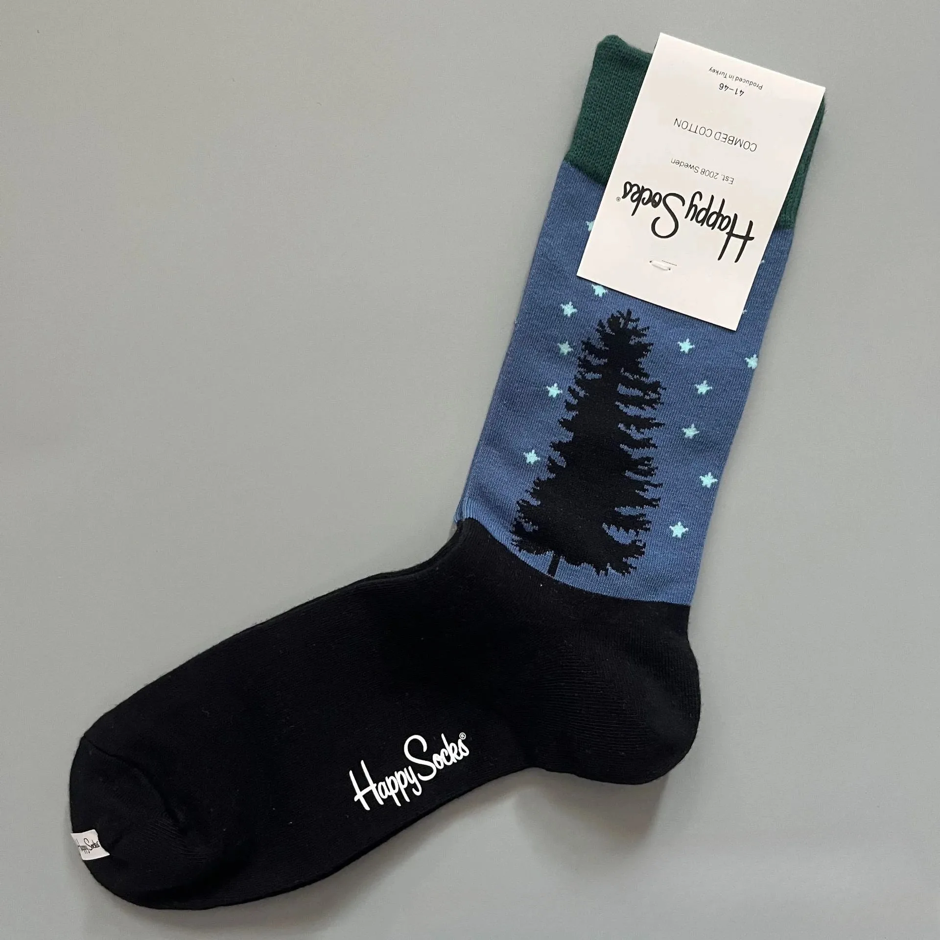 Happy& Funny Socks Men's Classic Crew Cotton Sports Socks