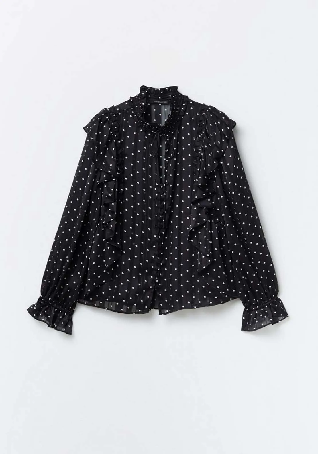 Long Sleeve Ruffle Shirt