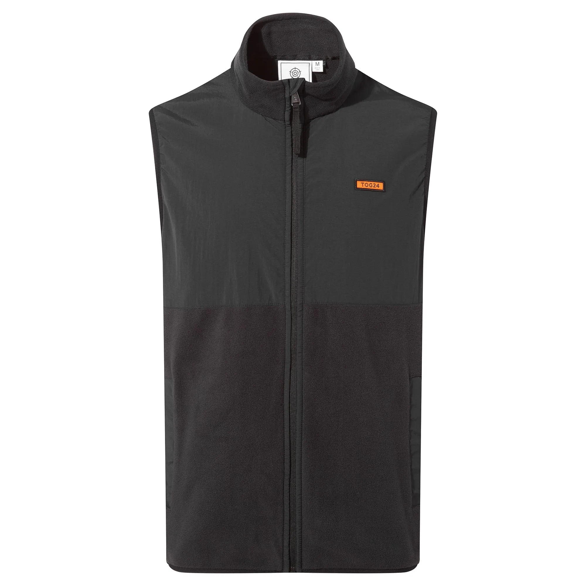 Marray Mens Fleece Gilet - Black/Washed Black