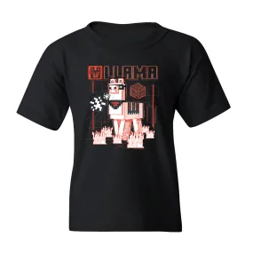 Minecraft Acid Sketch Llama Kids Short Sleeve T-Shirt