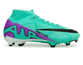 Nike Men's Zoom Mercurial Superfly 9 Academy FG/MG Turquoise/Black/Purple