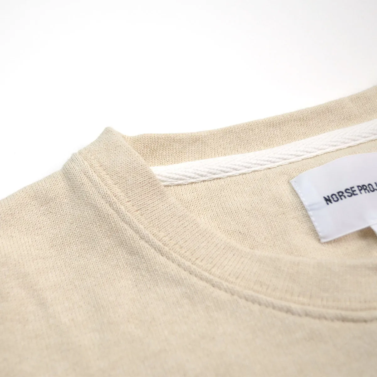 Norse Projects - Halfdan Sweat Compact Sweatshirt - Ecru