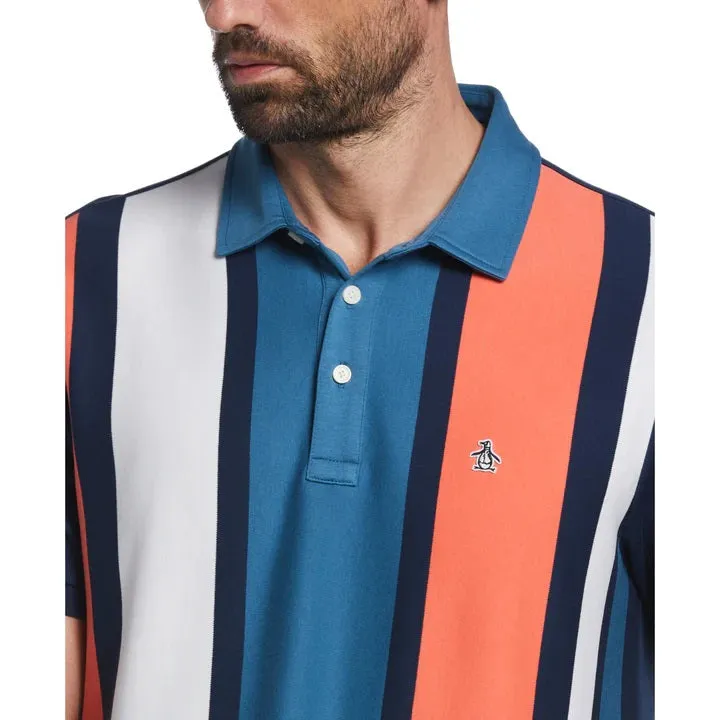 Original Penguin Mens Vertical Stripe Polo T-Shirt