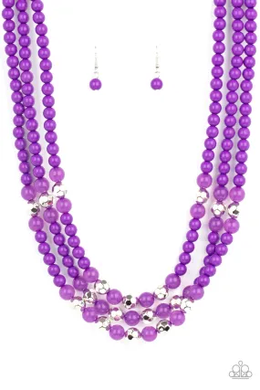 Paparazzi STAYCATION All I Ever Wanted - Purple Necklace