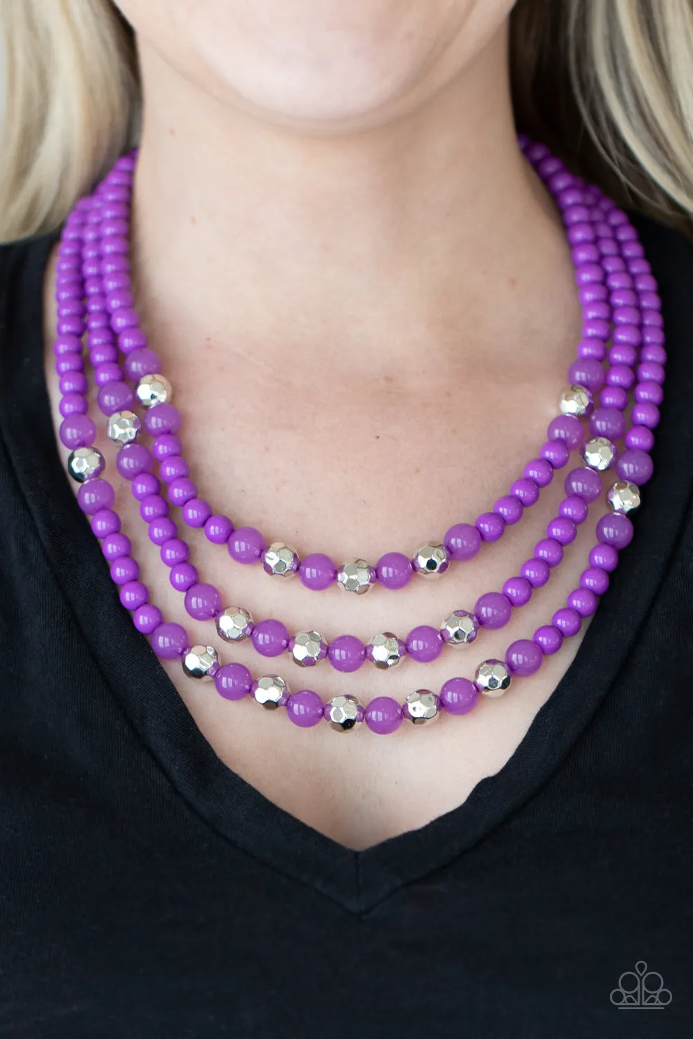 Paparazzi STAYCATION All I Ever Wanted - Purple Necklace