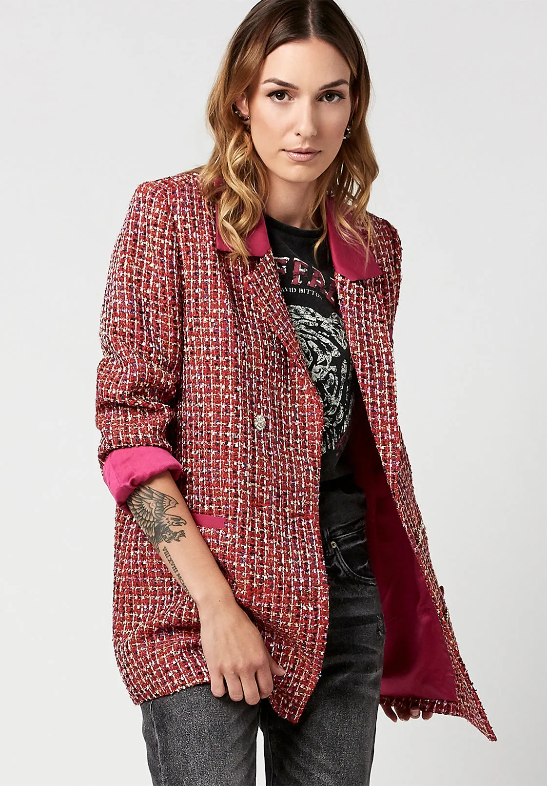 Pink Yarrow Brielle Blazer - JK0586H