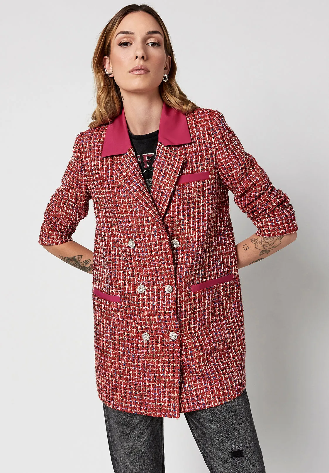 Pink Yarrow Brielle Blazer - JK0586H