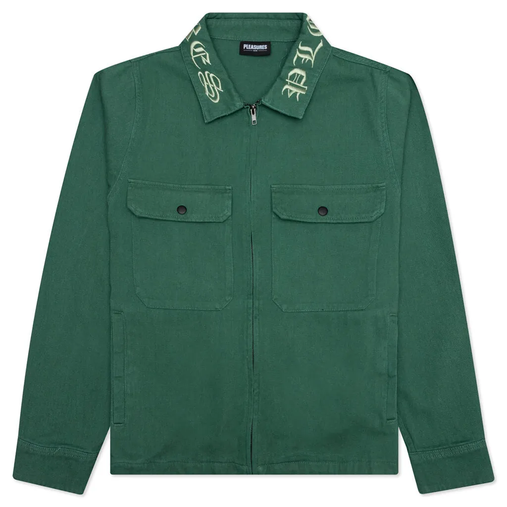 Pleasures Temper Work Jacket - Green