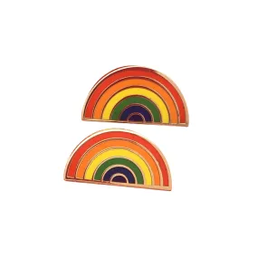 Pride Rainbow Post Earrings