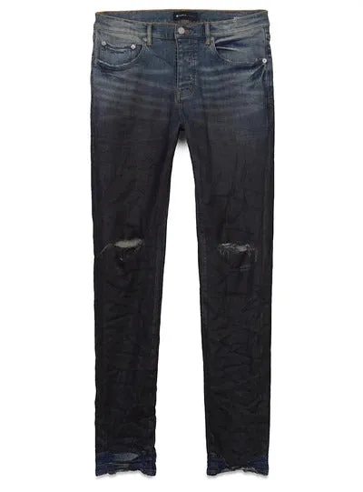 Purple-Brand Jeans - Coated Gradient - Mid Indigo Black - P001-IBCG223