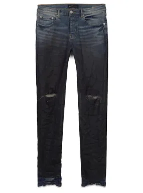 Purple-Brand Jeans - Coated Gradient - Mid Indigo Black - P001-IBCG223