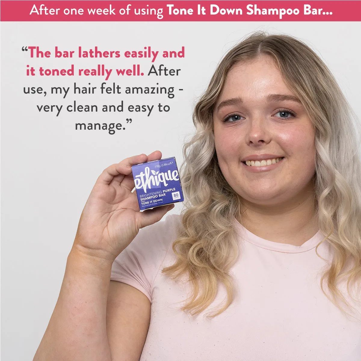 Purple Shampoo Bar for Brassy Blonde and Gray Hair: Tone It Down