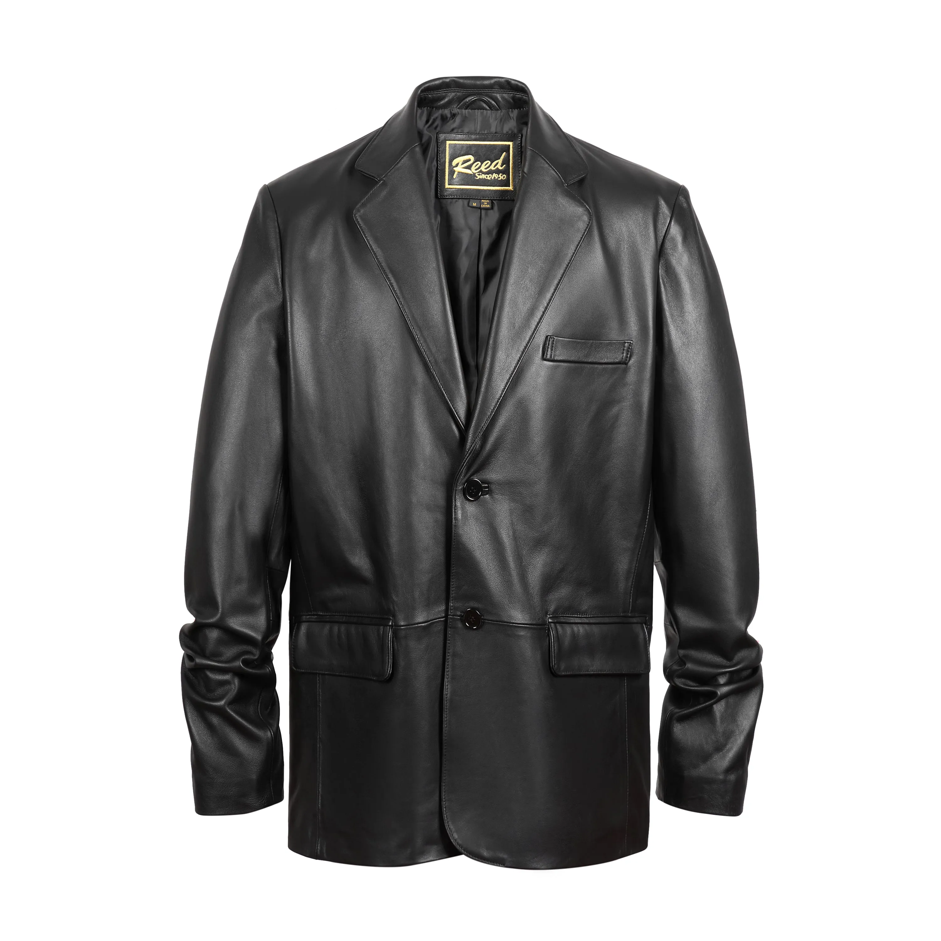 REED Men's Premium Lambskin Leather Blazer Sports Jacket (Imported)