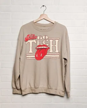 Rolling Stones Texas Tech Stoned Sand Thrifted Sweatshirt