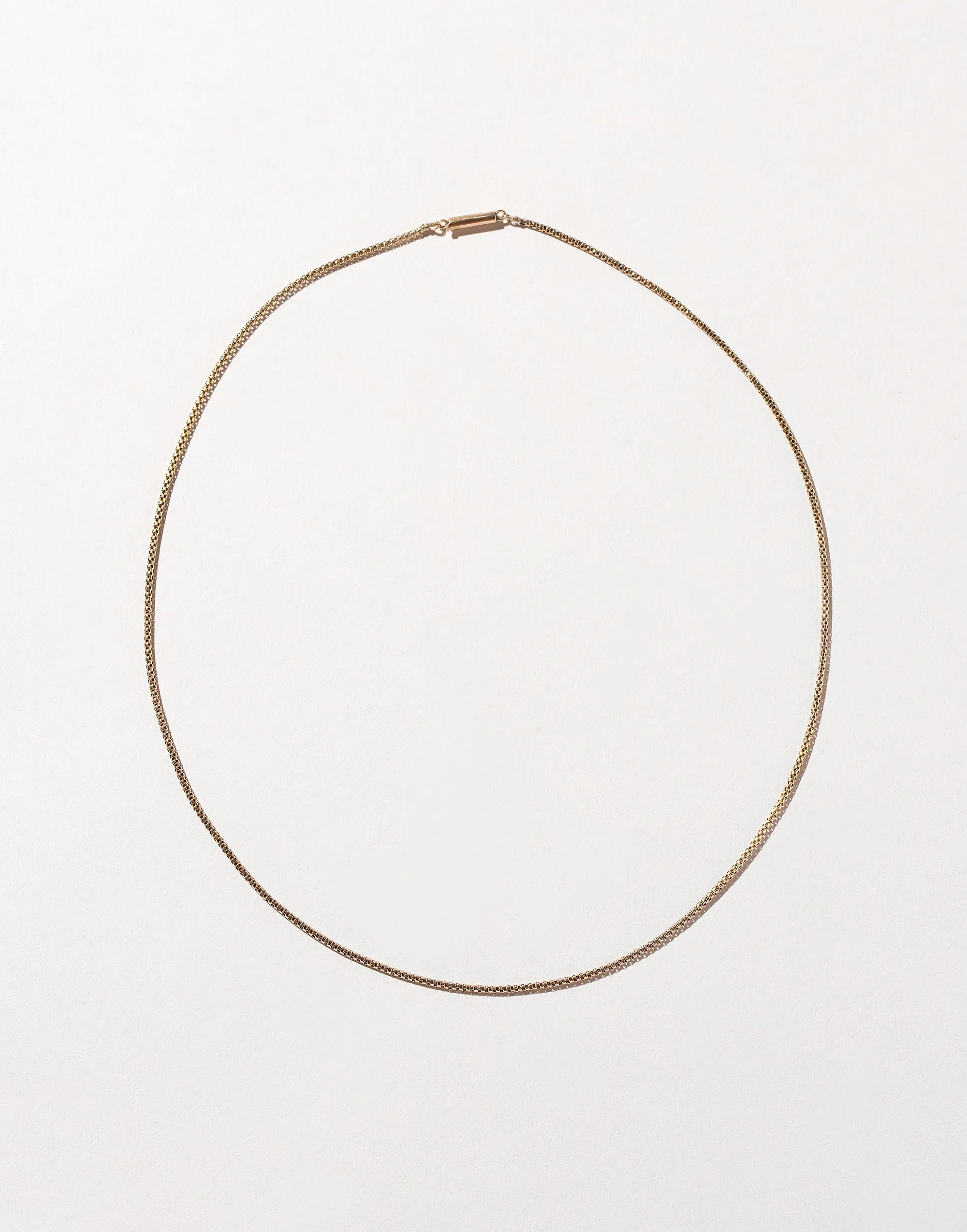 Round Mesh Chain Necklace