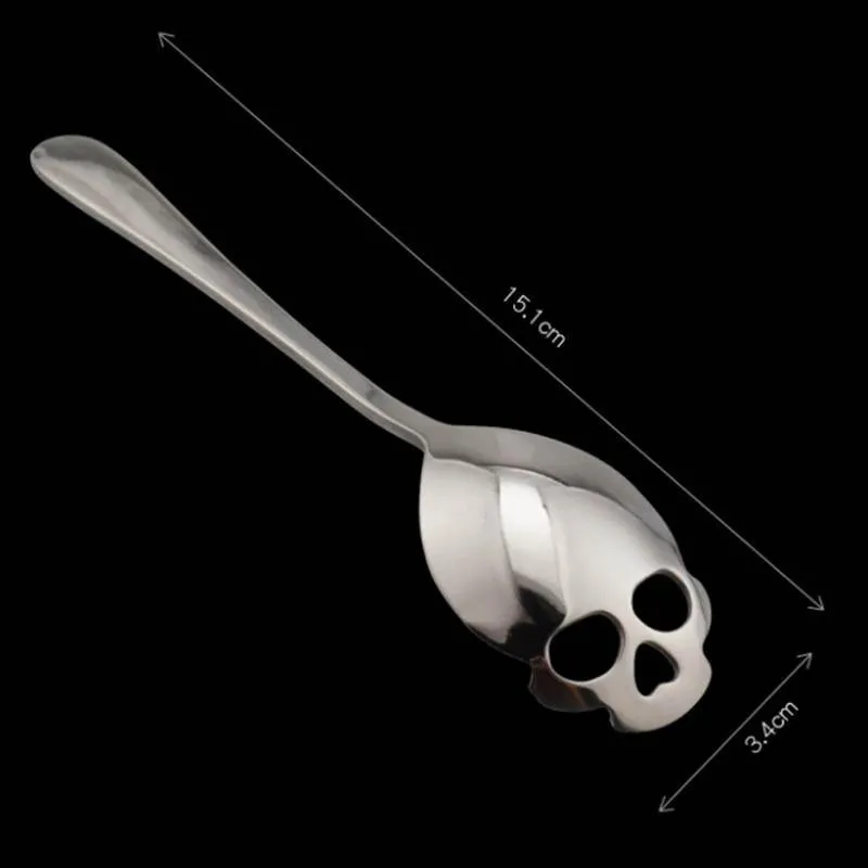 Skull Stainless Steel teaspoons (4 pieces)