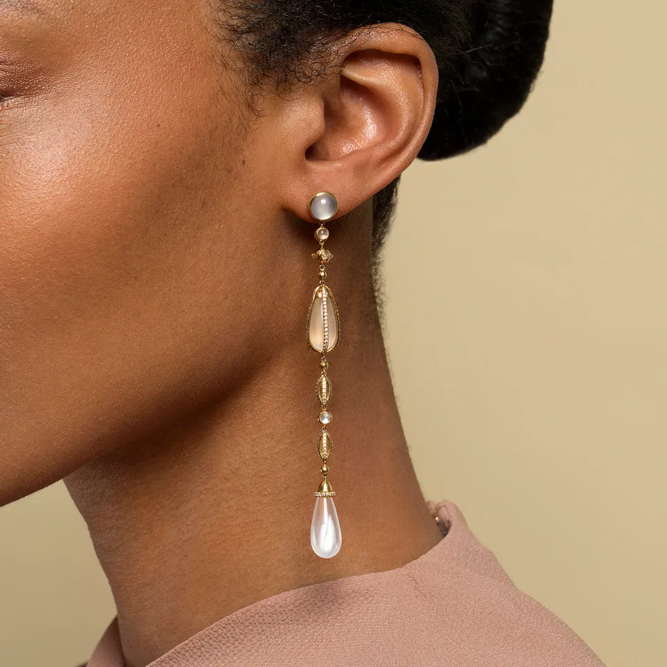 The Future Moonstone Drop Earrings