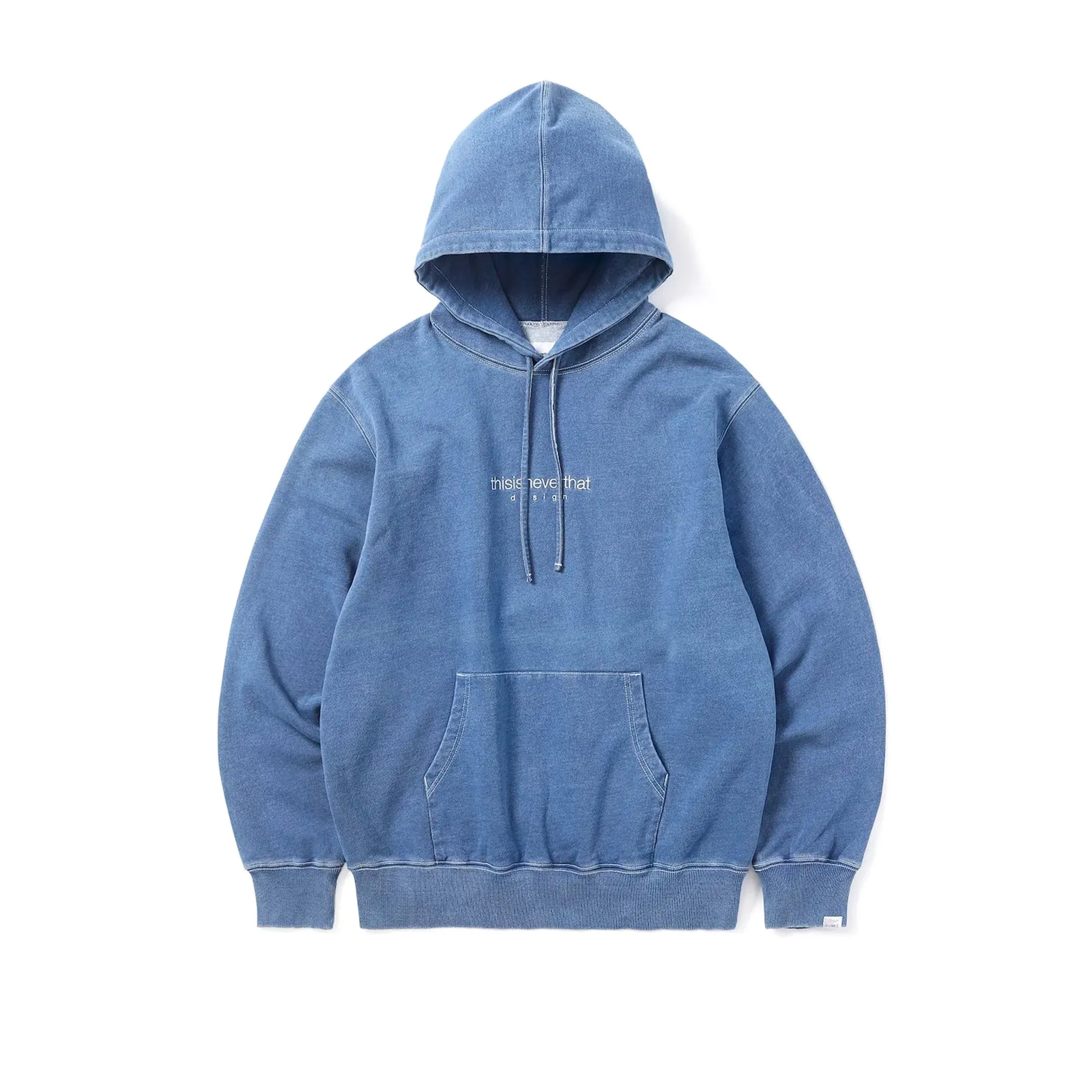 Thisisneverthat Mens Indigo Dyed Hoodie