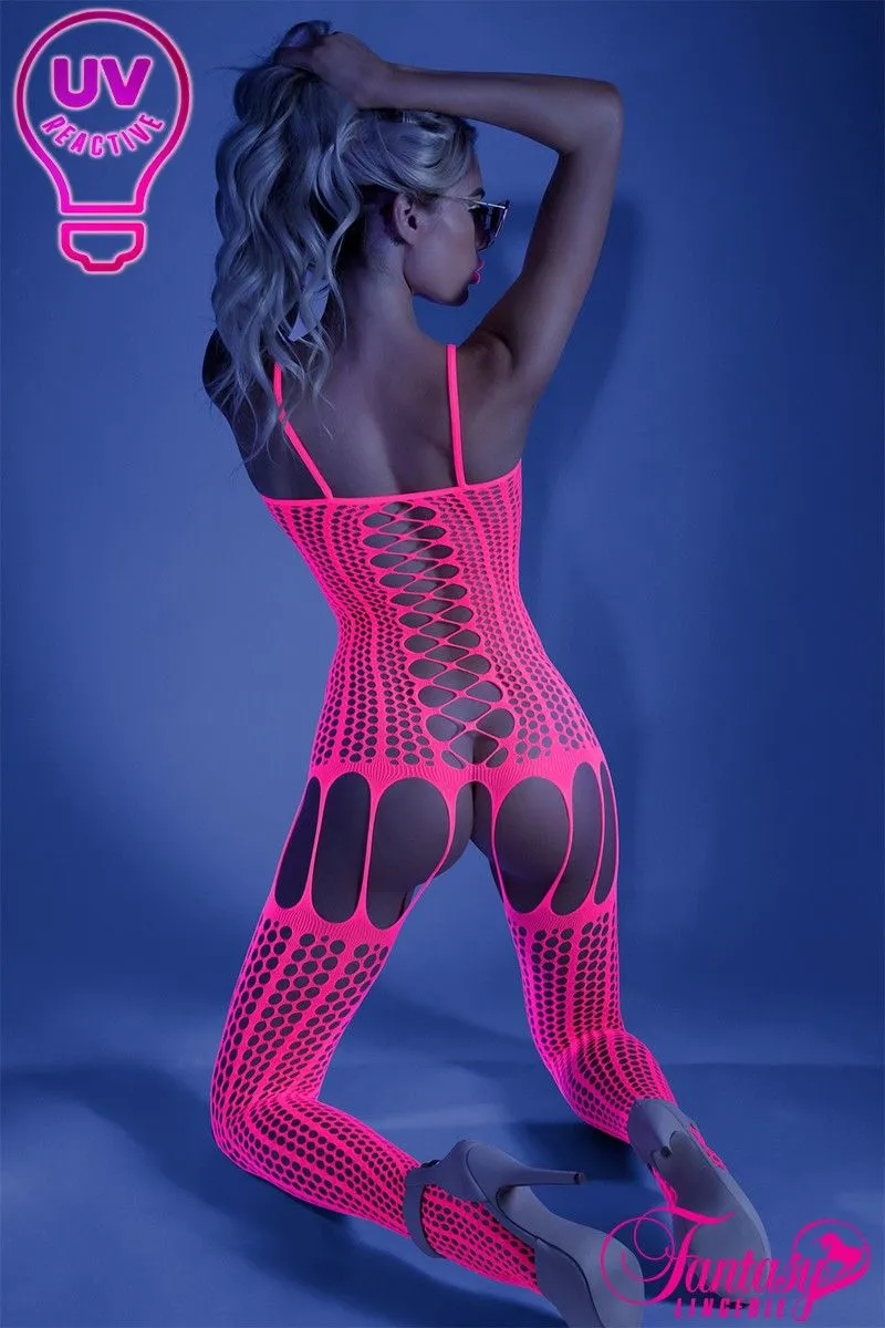 UV Reactive Garter Dress Bodystockings